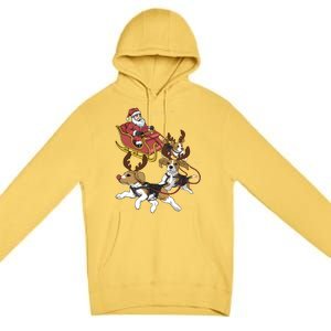 Beagle Christmas Gift Premium Pullover Hoodie