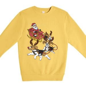 Beagle Christmas Gift Premium Crewneck Sweatshirt