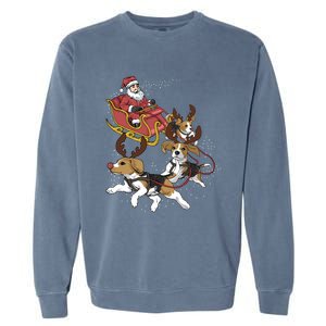 Beagle Christmas Gift Garment-Dyed Sweatshirt