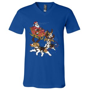 Beagle Christmas Gift V-Neck T-Shirt