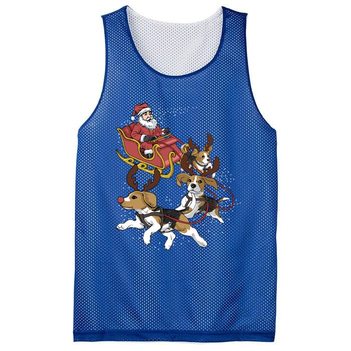 Beagle Christmas Gift Mesh Reversible Basketball Jersey Tank