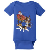 Beagle Christmas Gift Baby Bodysuit