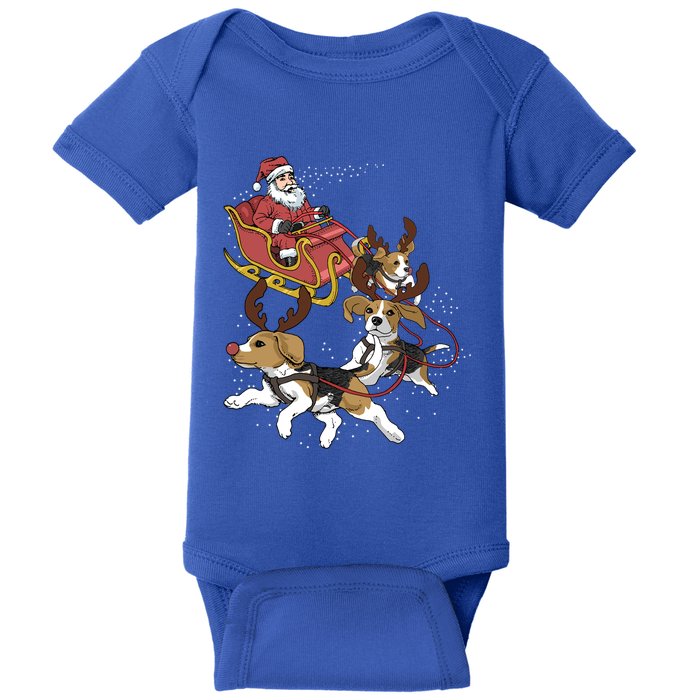 Beagle Christmas Gift Baby Bodysuit