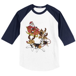 Beagle Christmas Gift Baseball Sleeve Shirt