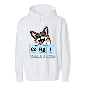 Black Corgi Gift Garment-Dyed Fleece Hoodie