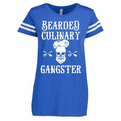 Bearded Culinary Gangster Vintage Cooking Guru Enza Ladies Jersey Football T-Shirt