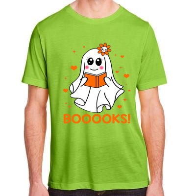 Booooks Cute Ghost Boo Reading Library Books Halloween Funny Gift Adult ChromaSoft Performance T-Shirt