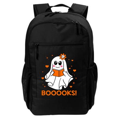 Booooks Cute Ghost Boo Reading Library Books Halloween Funny Gift Backpack