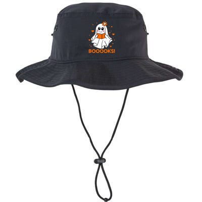 Booooks Cute Ghost Boo Reading Library Books Halloween Funny Gift Bucket Hat