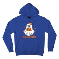 Booooks Cute Ghost Boo Reading Library Books Halloween Funny Gift Hoodie