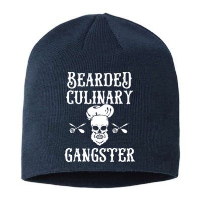 Bearded Culinary Gangster Vintage Cooking Guru Sustainable Beanie