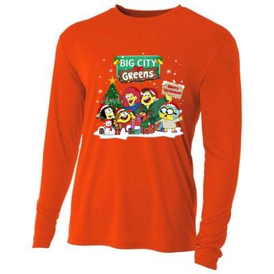 Big City Greens Merry Christmas Holiday Season Cooling Performance Long Sleeve Crew