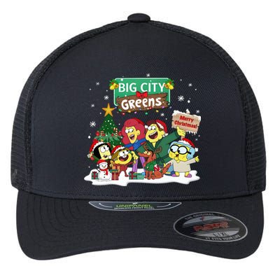 Big City Greens Merry Christmas Holiday Season Flexfit Unipanel Trucker Cap