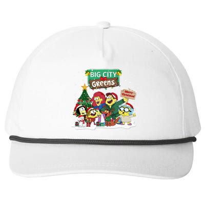 Big City Greens Merry Christmas Holiday Season Snapback Five-Panel Rope Hat