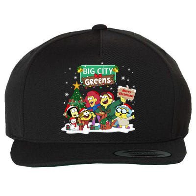 Big City Greens Merry Christmas Holiday Season Wool Snapback Cap