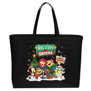 Big City Greens Merry Christmas Holiday Season Cotton Canvas Jumbo Tote