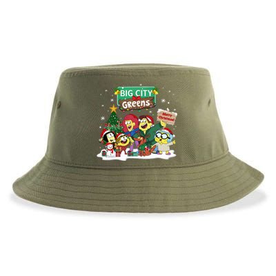 Big City Greens Merry Christmas Holiday Season Sustainable Bucket Hat