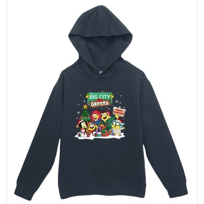 Big City Greens Merry Christmas Holiday Season Urban Pullover Hoodie