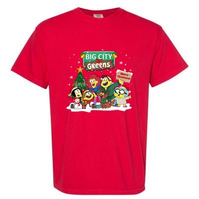 Big City Greens Merry Christmas Holiday Season Garment-Dyed Heavyweight T-Shirt