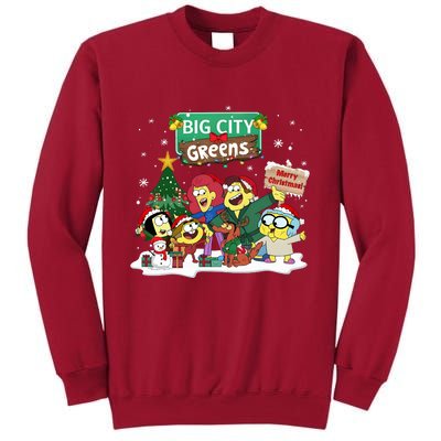 Big City Greens Merry Christmas Holiday Season Tall Sweatshirt