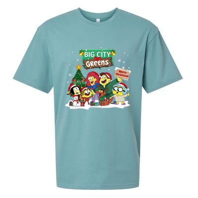 Big City Greens Merry Christmas Holiday Season Sueded Cloud Jersey T-Shirt