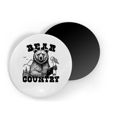 Bear Country Grizzly Bear Yellowstone National Park Yosemite Magnet