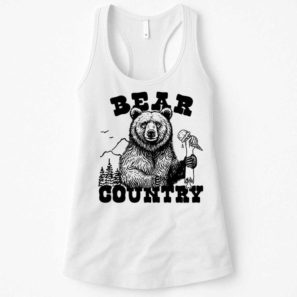Bear Country Grizzly Bear Yellowstone National Park Yosemite Womens Tank Top