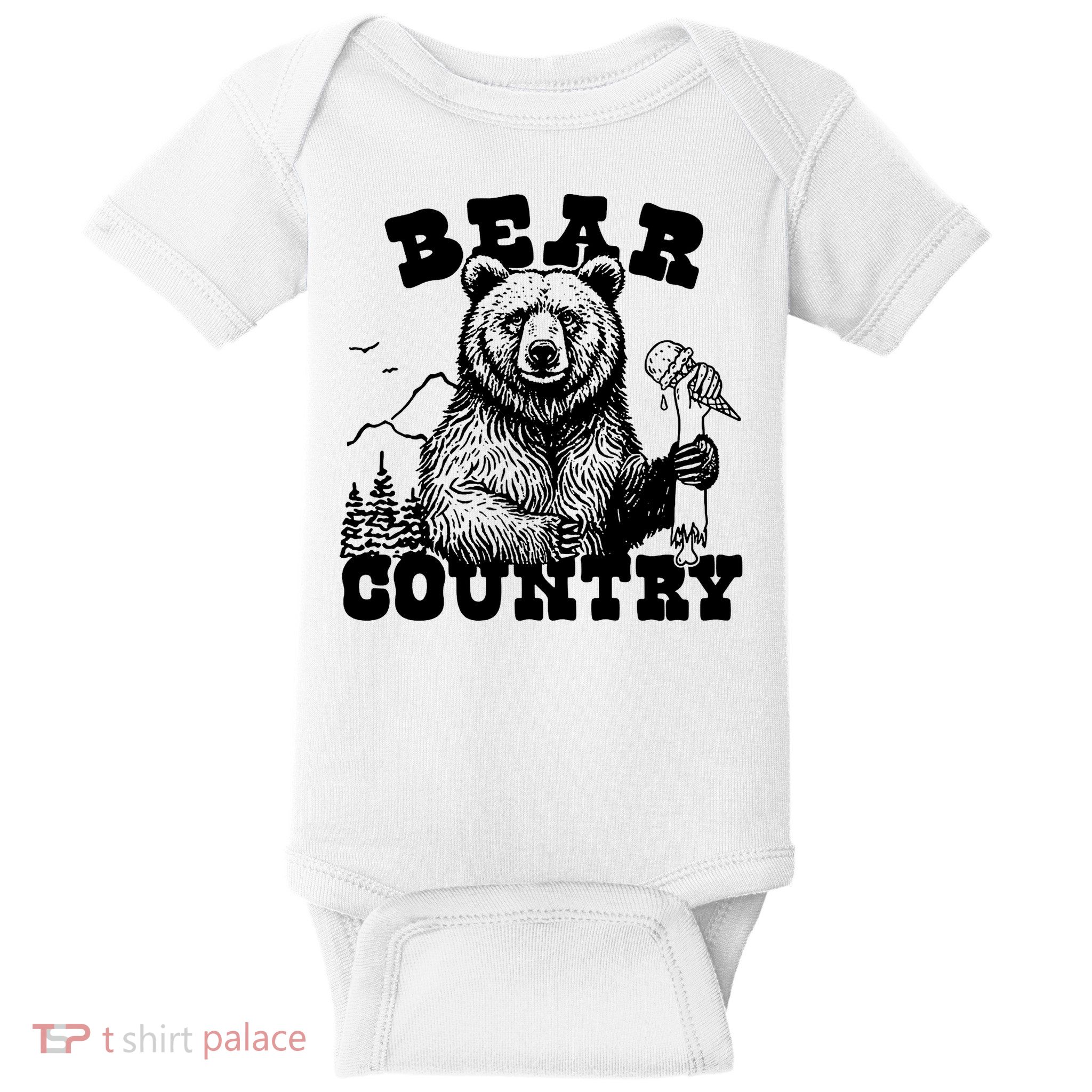Bear Country Grizzly Bear Yellowstone National Park Yosemite Baby Bodysuit