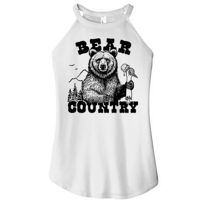 Bear Country Grizzly Bear Yellowstone National Park Yosemite Women's Perfect Tri Rocker Tank