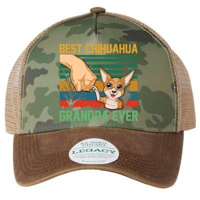 Best Chihuahua Grandpa Ever Legacy Tie Dye Trucker Hat