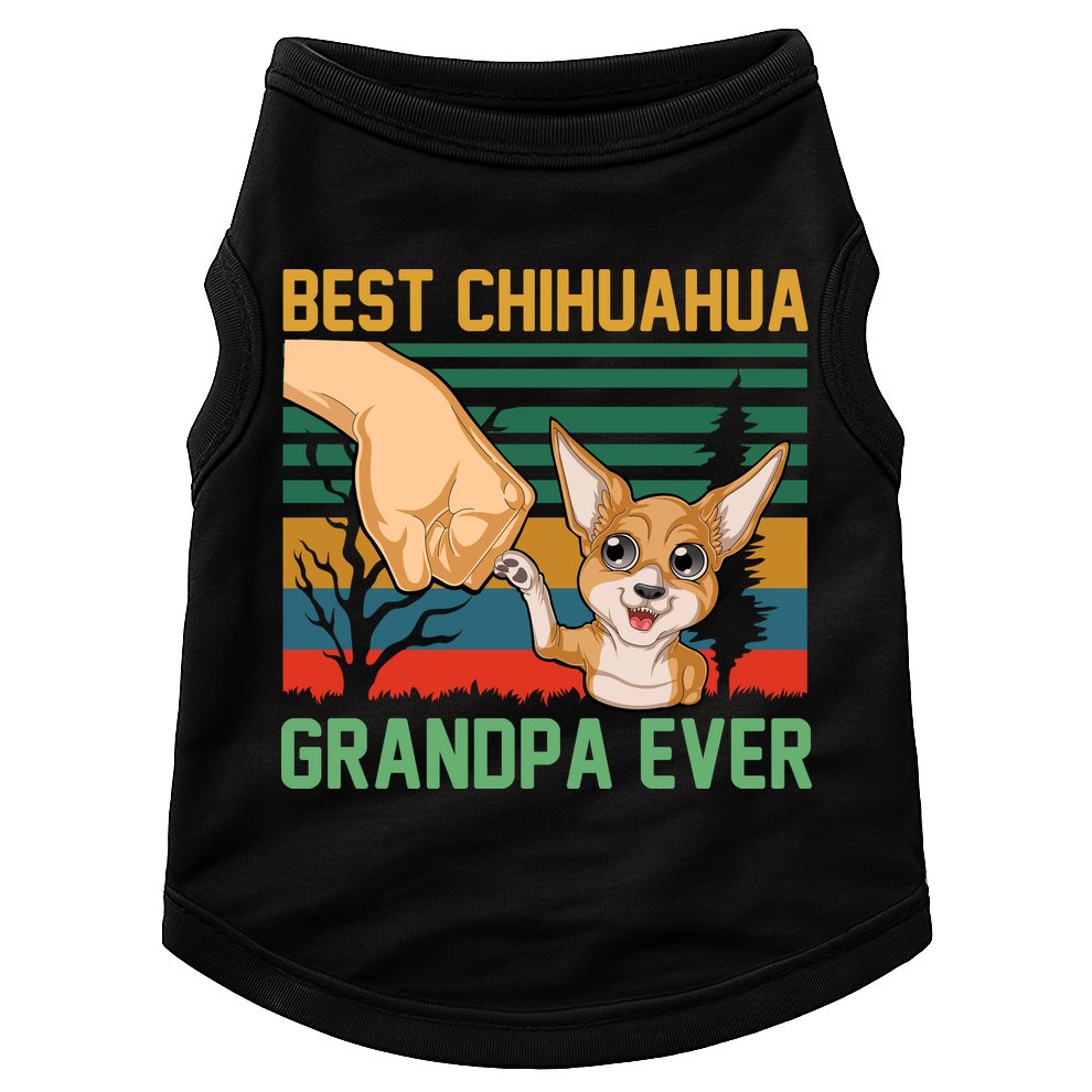 Best Chihuahua Grandpa Ever Doggie Tank