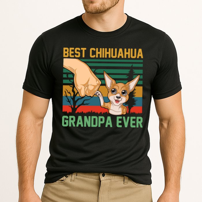 Best Chihuahua Grandpa Ever Cooling Performance Crew T-Shirt