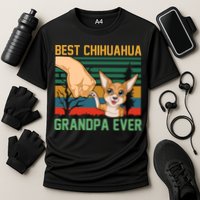 Best Chihuahua Grandpa Ever Cooling Performance Crew T-Shirt