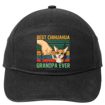 Best Chihuahua Grandpa Ever 7-Panel Snapback Hat