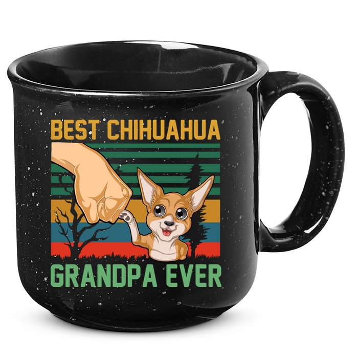 Best Chihuahua Grandpa Ever 15oz Campfire Ceramic Mug