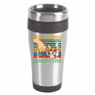 Best Chihuahua Grandpa Ever 16oz Travel Tumbler