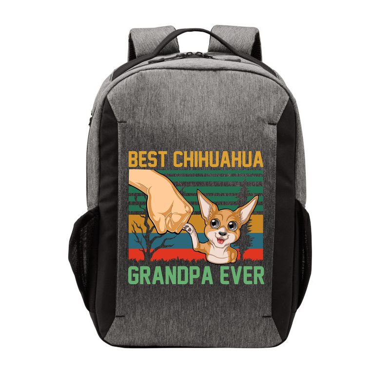 Best Chihuahua Grandpa Ever Vector Backpack