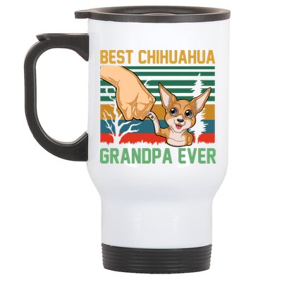 Best Chihuahua Grandpa Ever Stainless Steel Travel Mug
