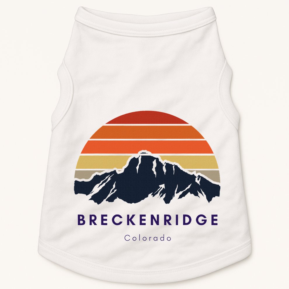Breckenridge Colorado Gifts Hiking Skiing Breckenridge Gifts Doggie Tank