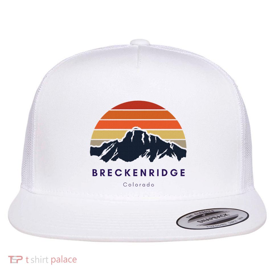 Breckenridge Colorado Gifts Hiking Skiing Breckenridge Gifts Flatbill Hat