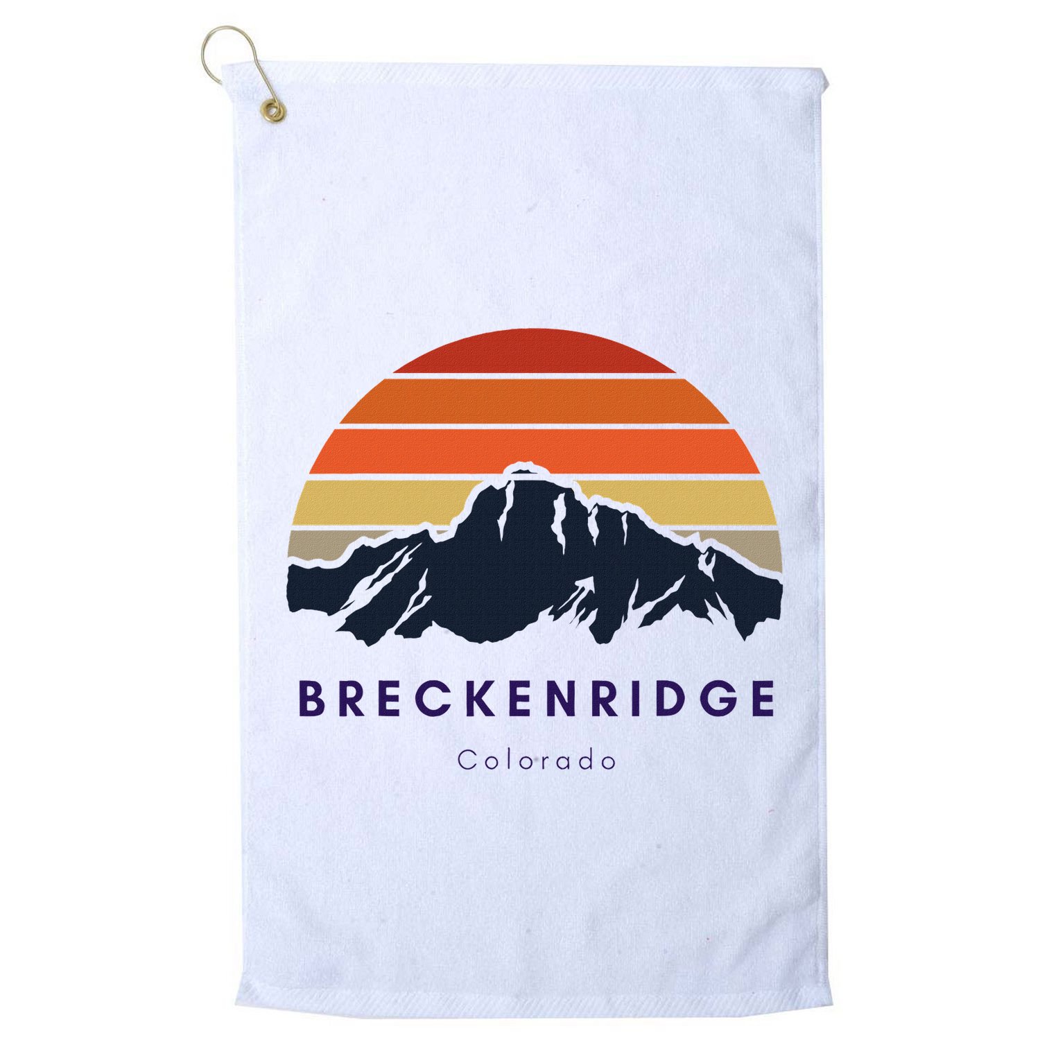 Breckenridge Colorado Gifts Hiking Skiing Breckenridge Gifts Golf Towel