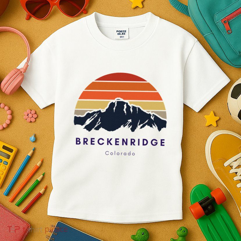 Breckenridge Colorado Gifts Hiking Skiing Breckenridge Gifts Kids T-Shirt