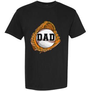 Baseball Catch Glove Baseball Dad Baseball Daddy Fathers Day Garment-Dyed Heavyweight T-Shirt