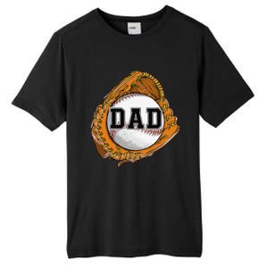 Baseball Catch Glove Baseball Dad Baseball Daddy Fathers Day Tall Fusion ChromaSoft Performance T-Shirt