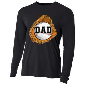 Baseball Catch Glove Baseball Dad Baseball Daddy Fathers Day Cooling Performance Long Sleeve Crew