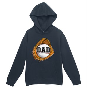 Baseball Catch Glove Baseball Dad Baseball Daddy Fathers Day Urban Pullover Hoodie