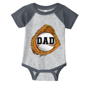 Baseball Catch Glove Baseball Dad Baseball Daddy Fathers Day Infant Baby Jersey Bodysuit