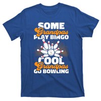 Bowler Cool Grandpas Go Bowling Funny Funny Gift T-Shirt