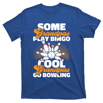 Bowler Cool Grandpas Go Bowling Funny Funny Gift T-Shirt