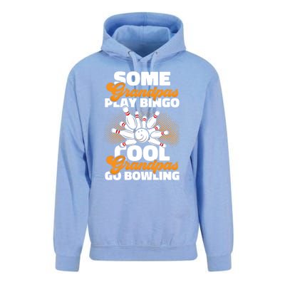 Bowler Cool Grandpas Go Bowling Funny Funny Gift Unisex Surf Hoodie